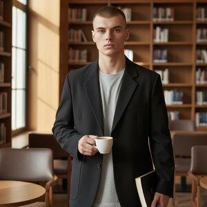 Banana Republic Charcoal Men's Blazer Size 40S Made in Italy